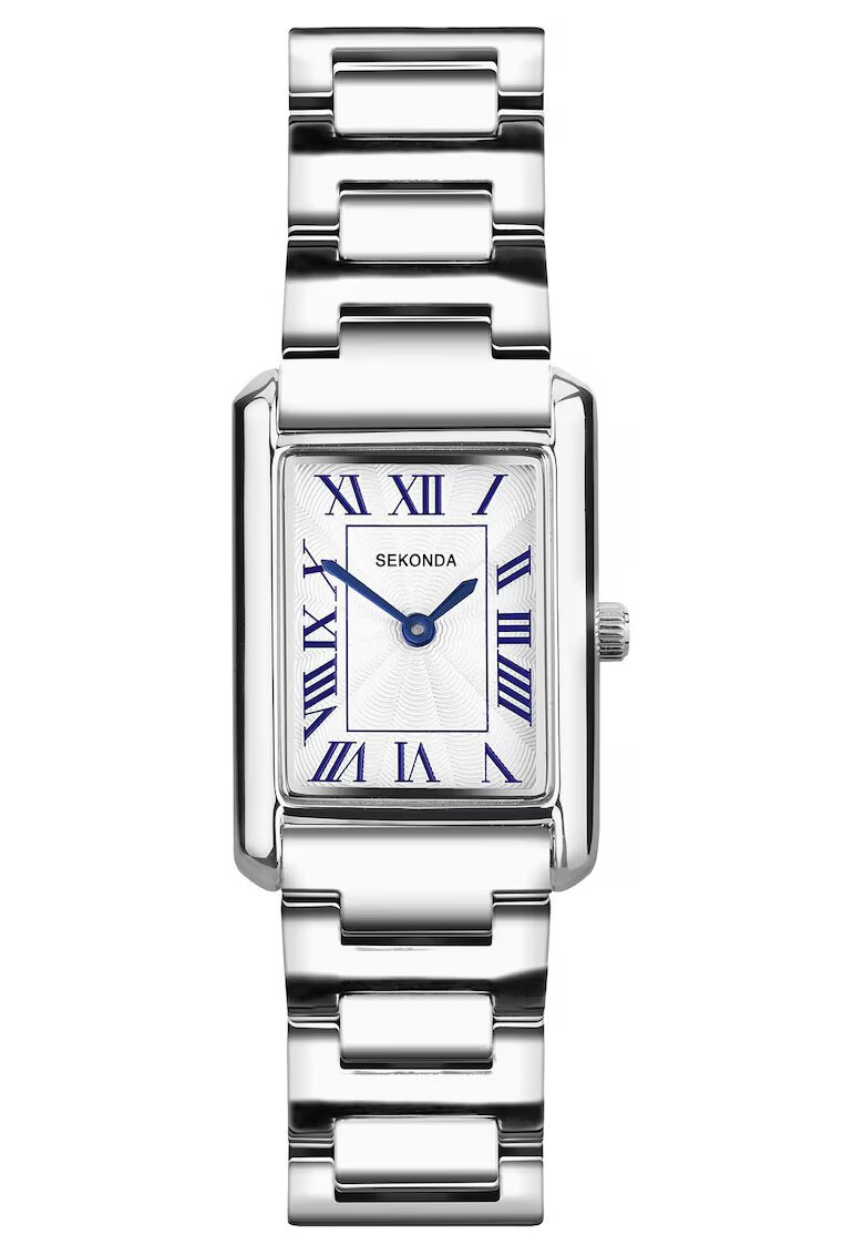 Sekonda Ceas de dama - Damski - Quartz - bratara argintie - carcasa metalica aurie - rezistenta la apa 30m - 22x22mm
