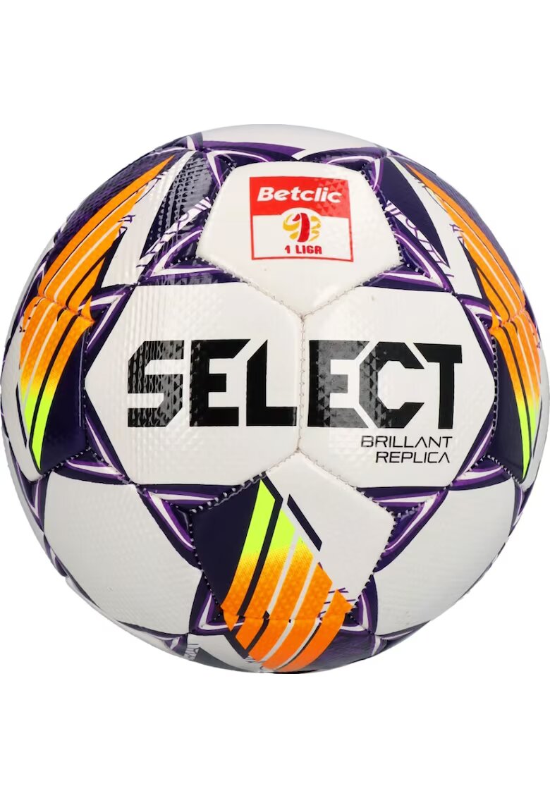 Select Minge fotbal Brillant Replica 1 Liga V24 - alb/portocaliu -
