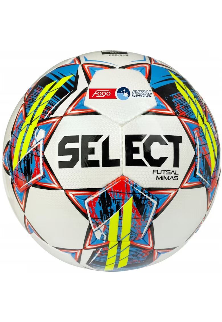 Select Minge fotbal Futsal Mimas FOGO Ekstraklasa - Alb/Galben