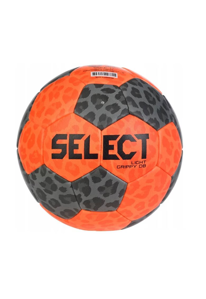 Select Minge handbal - Piele Sintetica - Light Grippy DB - Marimea 1 - Portocaliu / Gri Inchis