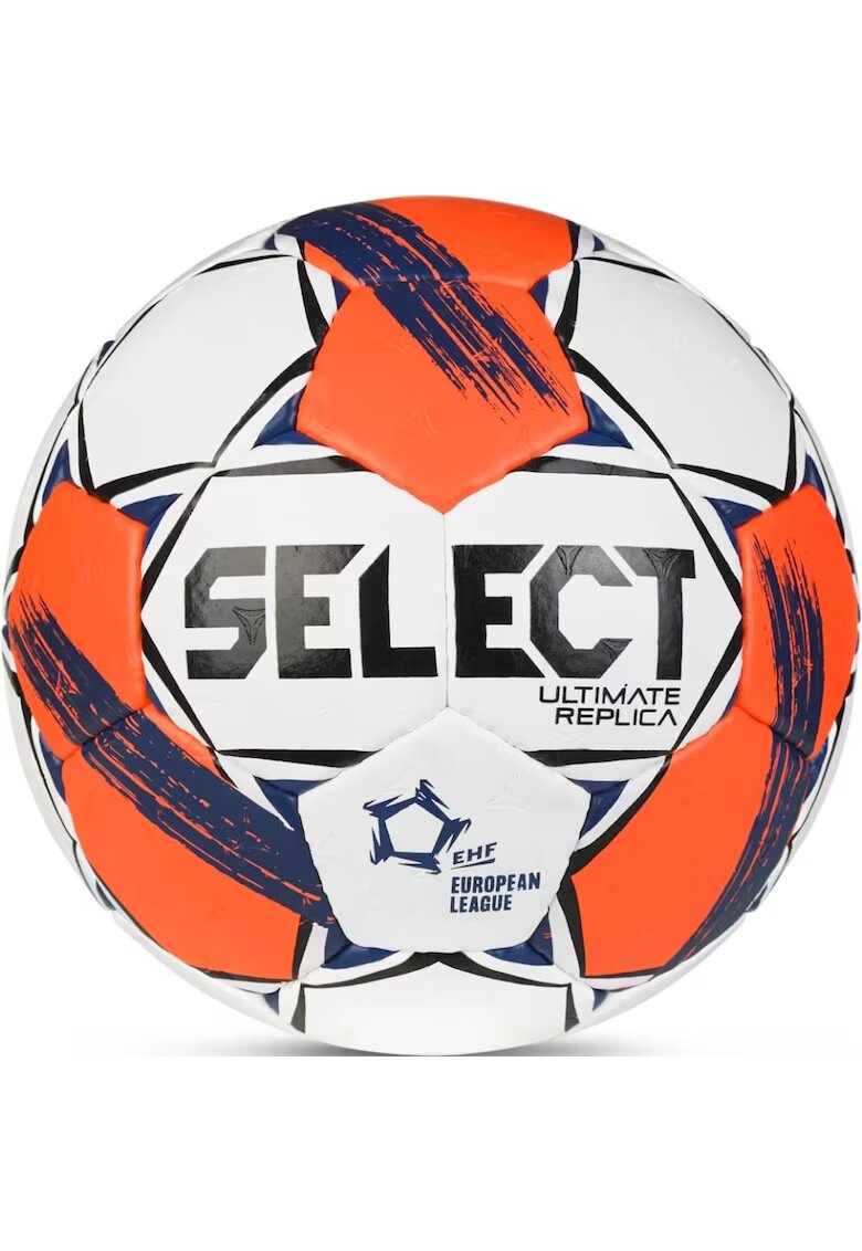 Select Minge handbal Ultimate European League Replica 3 V25 EHF - alb/portocaliu - marimea