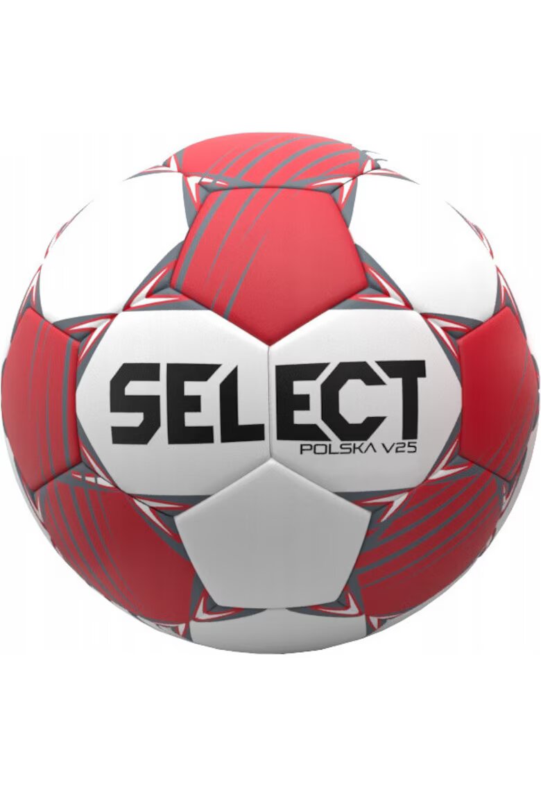 Select Minge handbal - V25 - alb-rosu - material spuma - marime