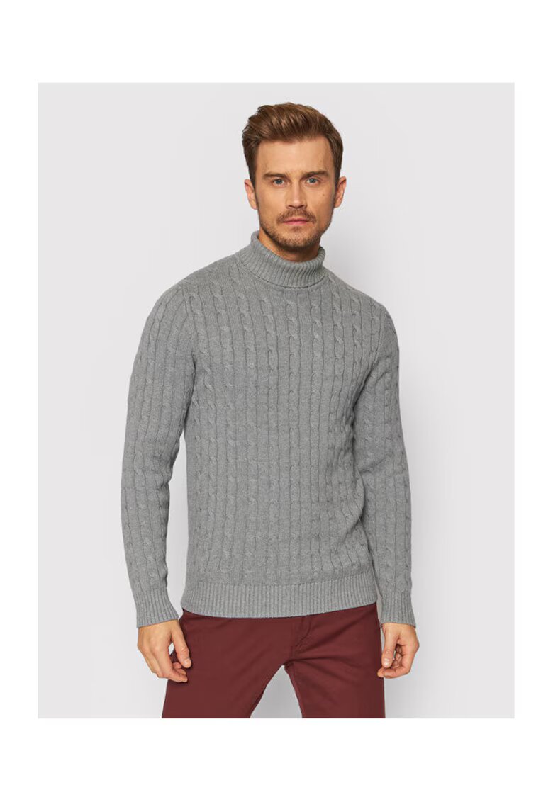 Selected Homme Bluza barbati - 209537383 - Bumbac organic - Gri - Gri