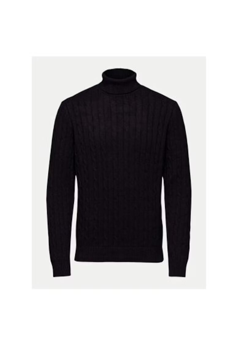 Selected Homme Bluza barbati - 304509797 - Bumbac organic - Negru - Negru