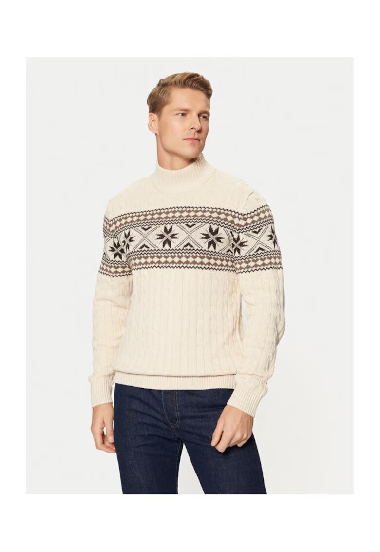 Selected Homme Bluza barbati - 304685019 - Bumbac organic - Bej - Bej