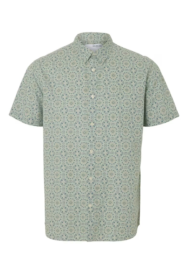Selected Homme Camasa barbati 16079053 - Bumbac/In - Verde - Verde