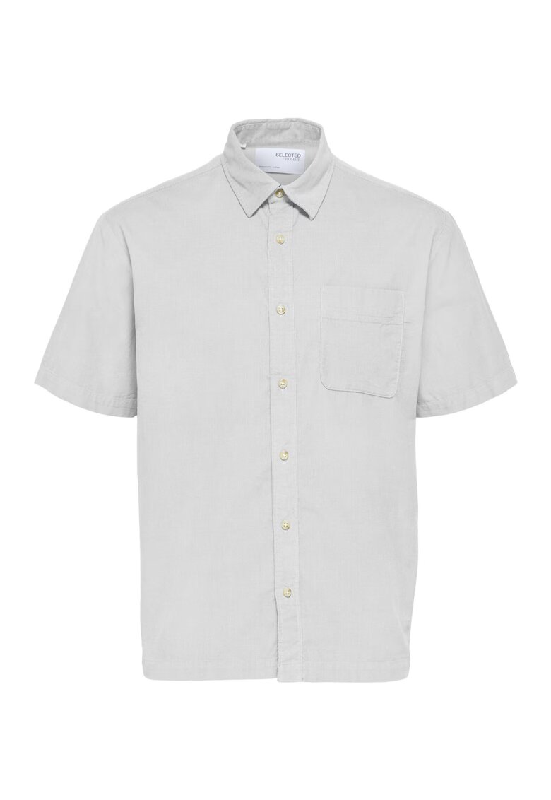 Selected Homme Camasa barbati - Bumbac - Alb