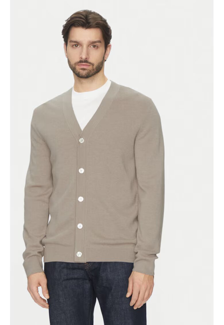 Selected Homme Cardigan barbati - 304810077 - Lana merinos - Bej - Bej