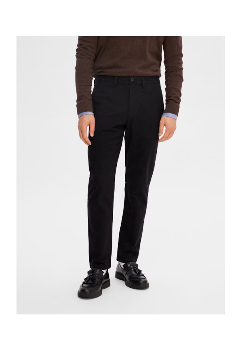 Selected Homme Pantaloni barbati - 302634545 - Bumbac/Poliester reciclat/Bumbac organic - Negru - Negru