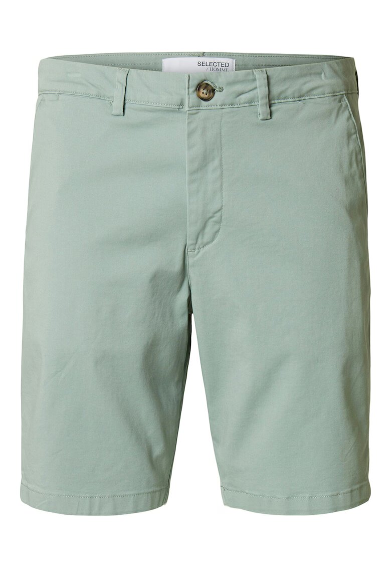 Selected Homme Pantaloni scurti barbati 16092329 - Bumbac organic - Verde - Verde