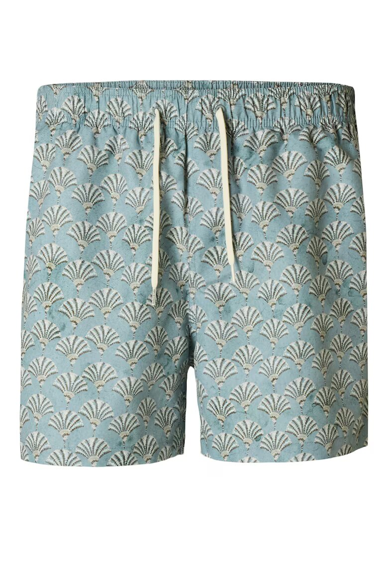 Selected Homme Pantaloni scurti de baie barbati 16089427 - Poliester reciclat - Verde - Verde