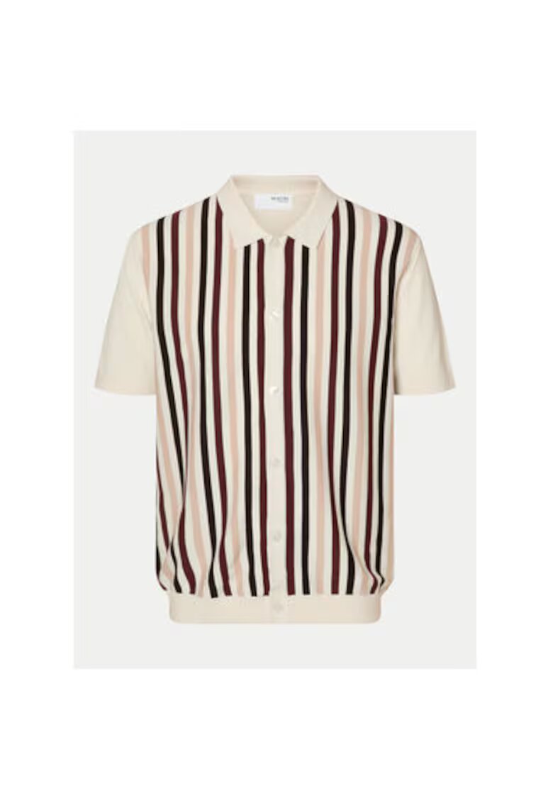 Selected Homme Pulover barbati 16096371 - Bumbac organic - Bej - Bej