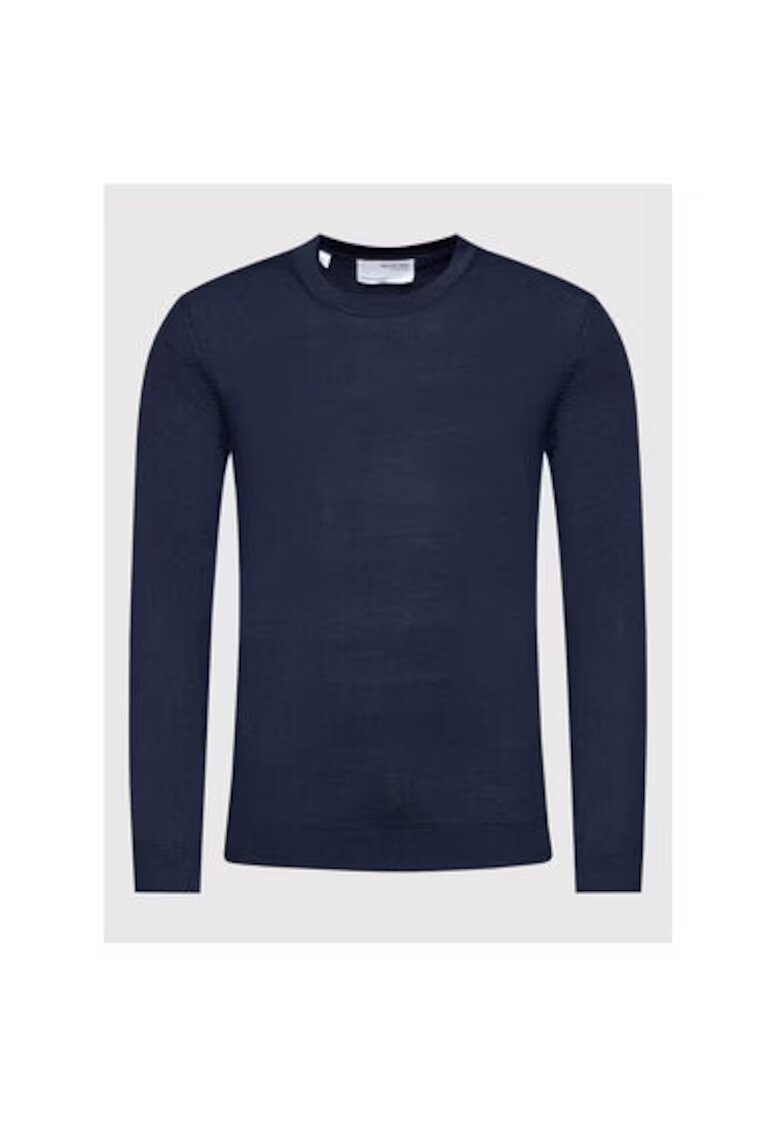 Selected Homme Pulover barbati - 209466034 - Lana Merinos/Poliester - Albastru - Albastru