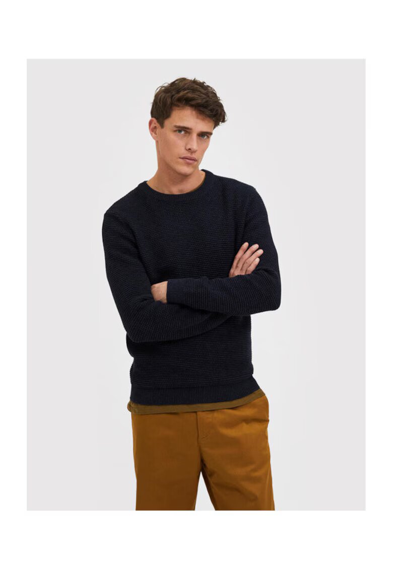 Selected Homme Pulover barbati - 209907483 - Bumbac - Albastru - Albastru