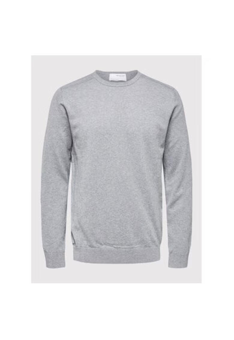 Selected Homme Pulover barbati - 301672456 - Bumbac organic - Gri - Gri