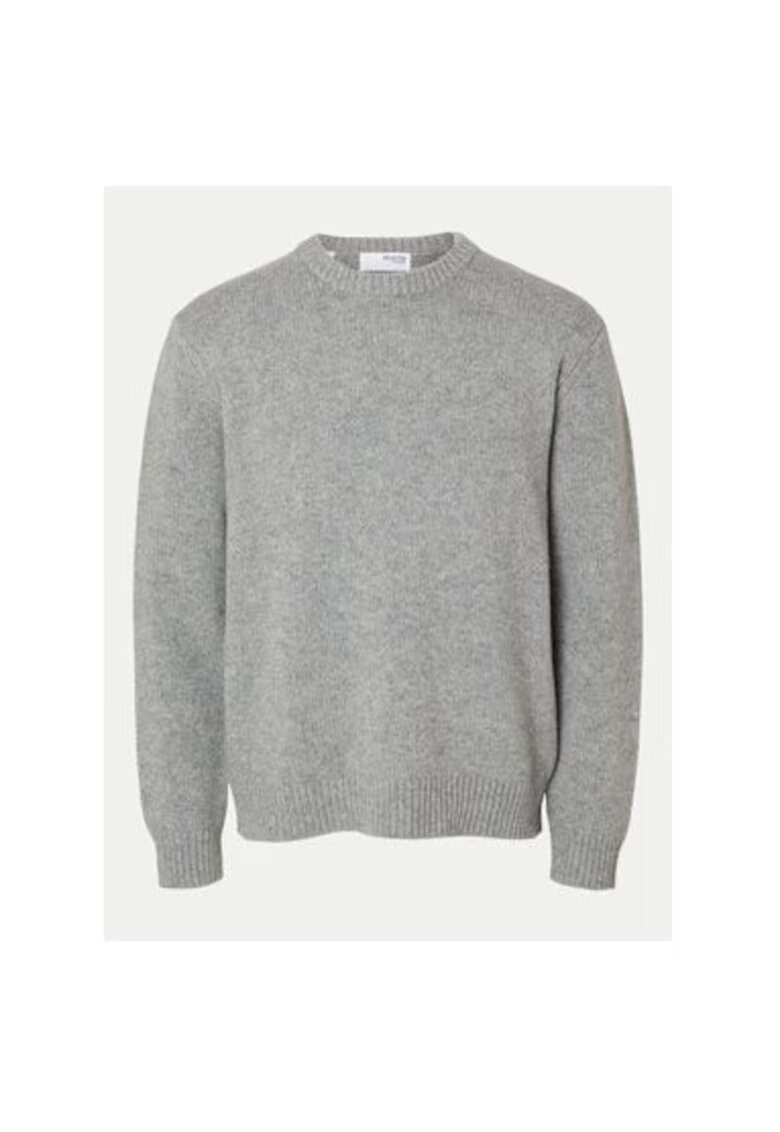 Selected Homme Pulover barbati - 304520471 - Lana/Nylon - Gri - Gri