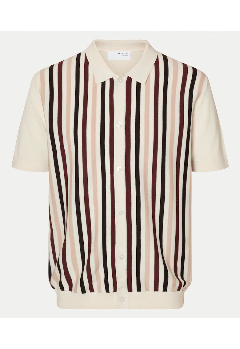 Selected Homme Pulover barbati Bumbac organic - Bej