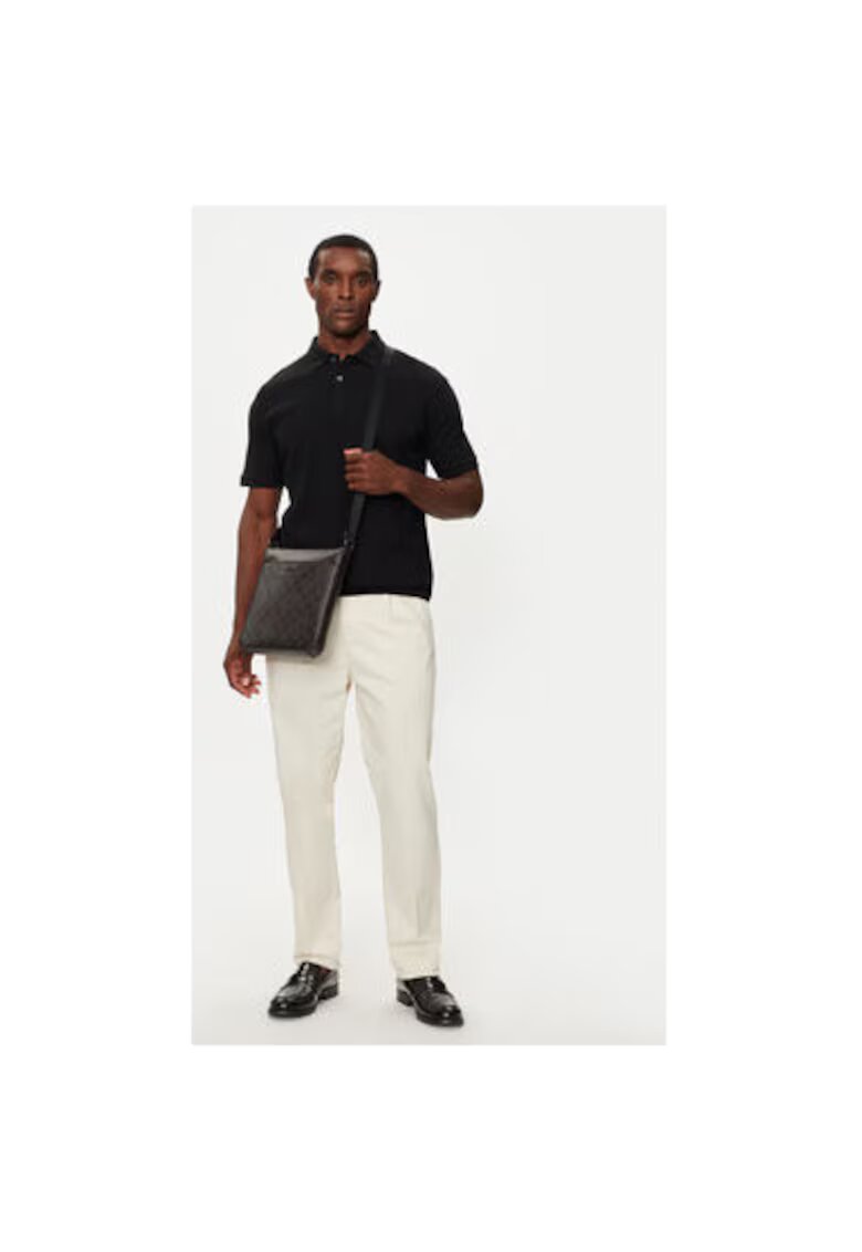 Selected Homme Tricou polo barbati 16094575 - Bumbac organic - Negru - Negru