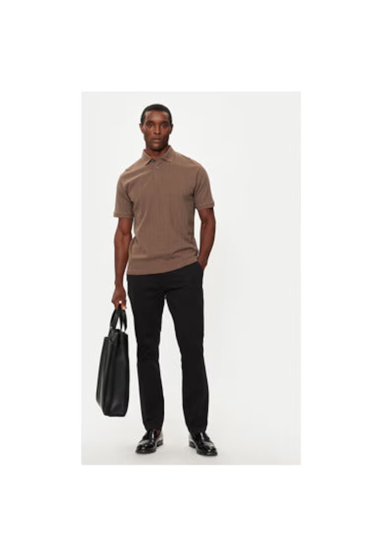 Selected Homme Tricou polo barbati 16094575 - Bumbac organic - S INTL - Bej
