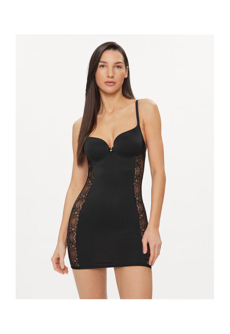 Selmark Camasa de noapte dama - 302604920 - Poliamida/Elastan - Negru