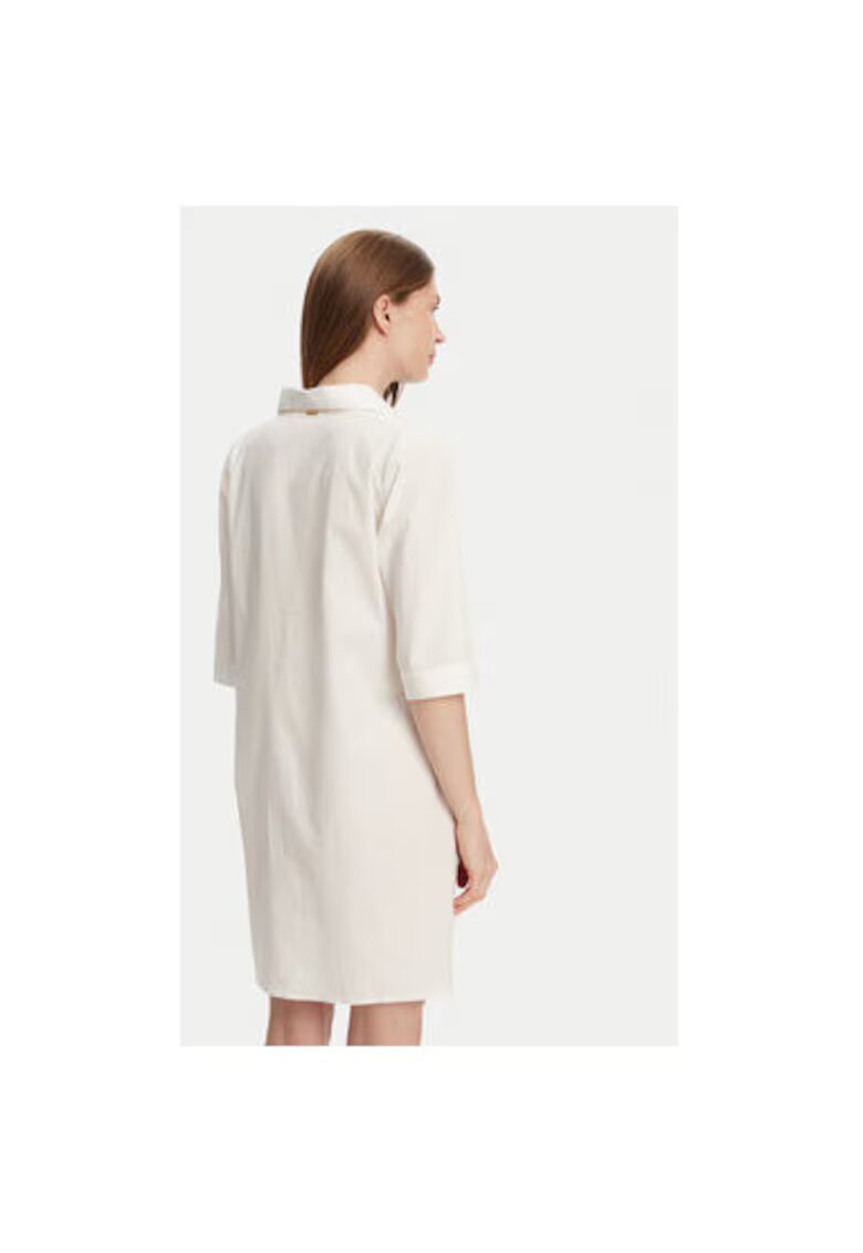 Selmark Camasa stil rochie dama BM033 - Bumbac - Ecru - Ecru