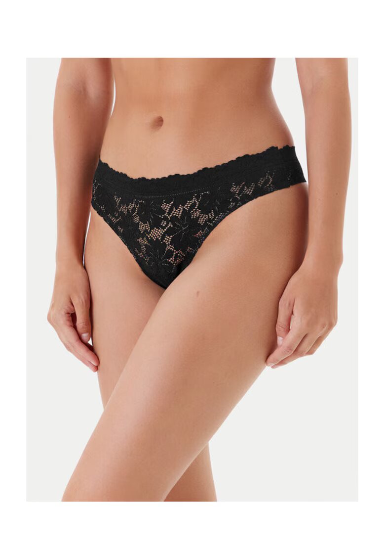 Selmark Lenjerie intima dama - poliamida/elastan/bumbac - negru - Negru