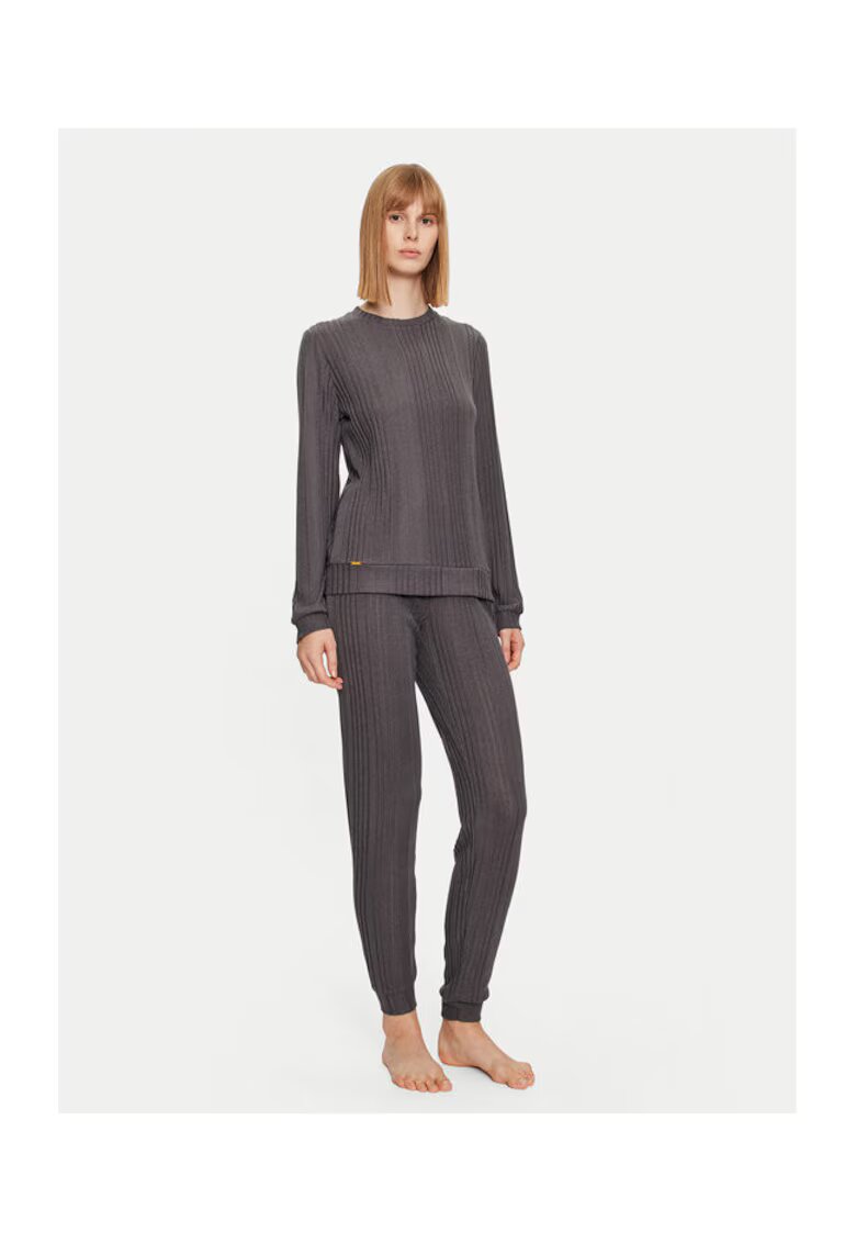 Selmark Pijama dama - 302993949 - Poliester - Gri