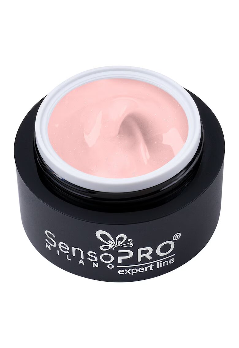 SensoPRO Gel Constructie Unghii Expert Line Milano - Shimmer Old Rose 30ml