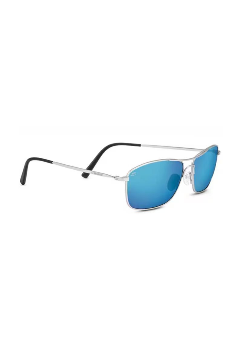SERENGETI Ochelari CORLEONE Shiny Silver Mineral Polarized 555nm Blue