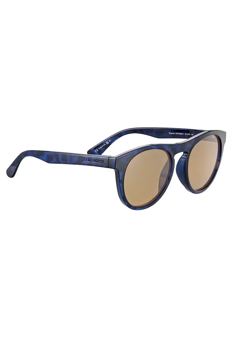 SERENGETI Ochelari de soare KINGMAN Shiny Tortoise Dark Blue