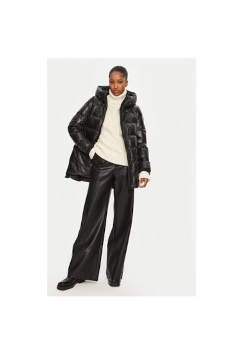 Serge Pariente Geaca dama - 305062819 - Piele naturala - Negru - Negru