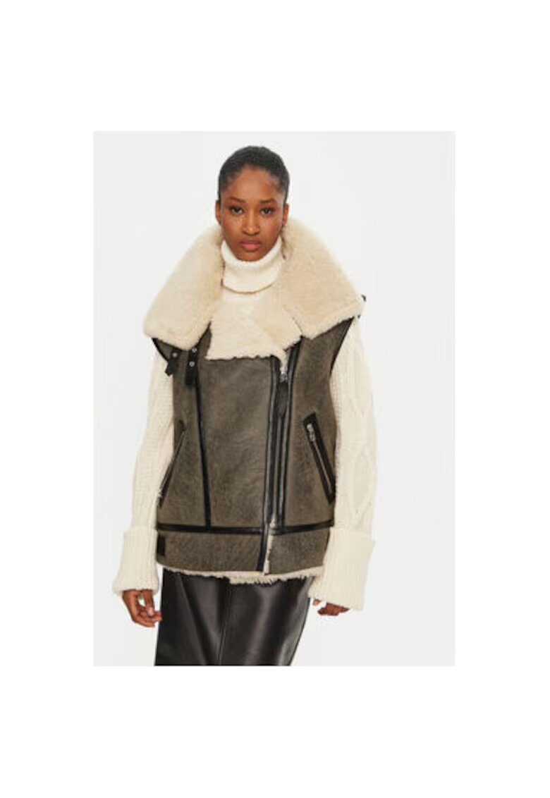 Serge Pariente Vesta dama - 305062833 - Piele naturala - Gri - Gri