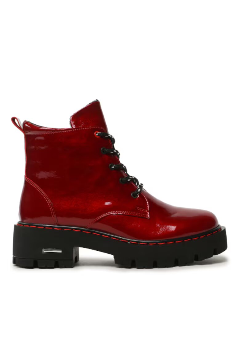Sergio Bardi Ghete dama - 208980043 - Burgundia - Piele lacuita - Visiniu