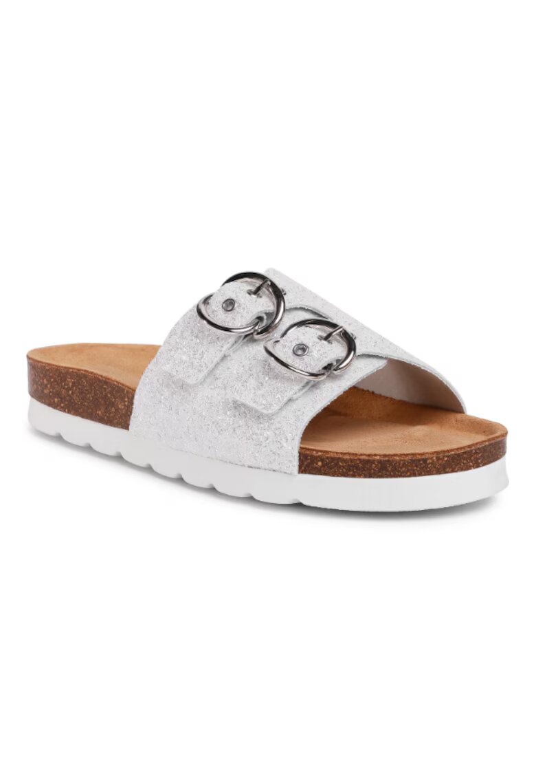 Sergio Bardi Papuci flip-flop dama - Textil - Argintiu - Argintiu