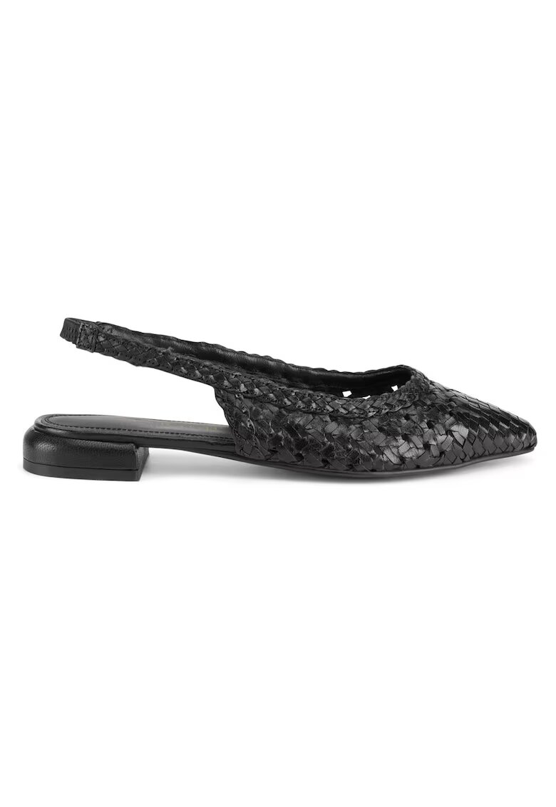 Sergio Bardi Sandale dama - piele naturala - varf ascutit - negru