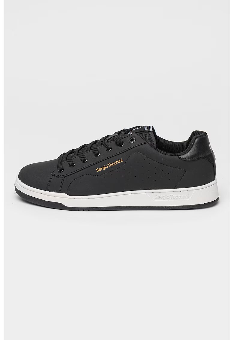 Sergio Tacchini Pantofi sport low-cut de piele ecologica Capri - Negru