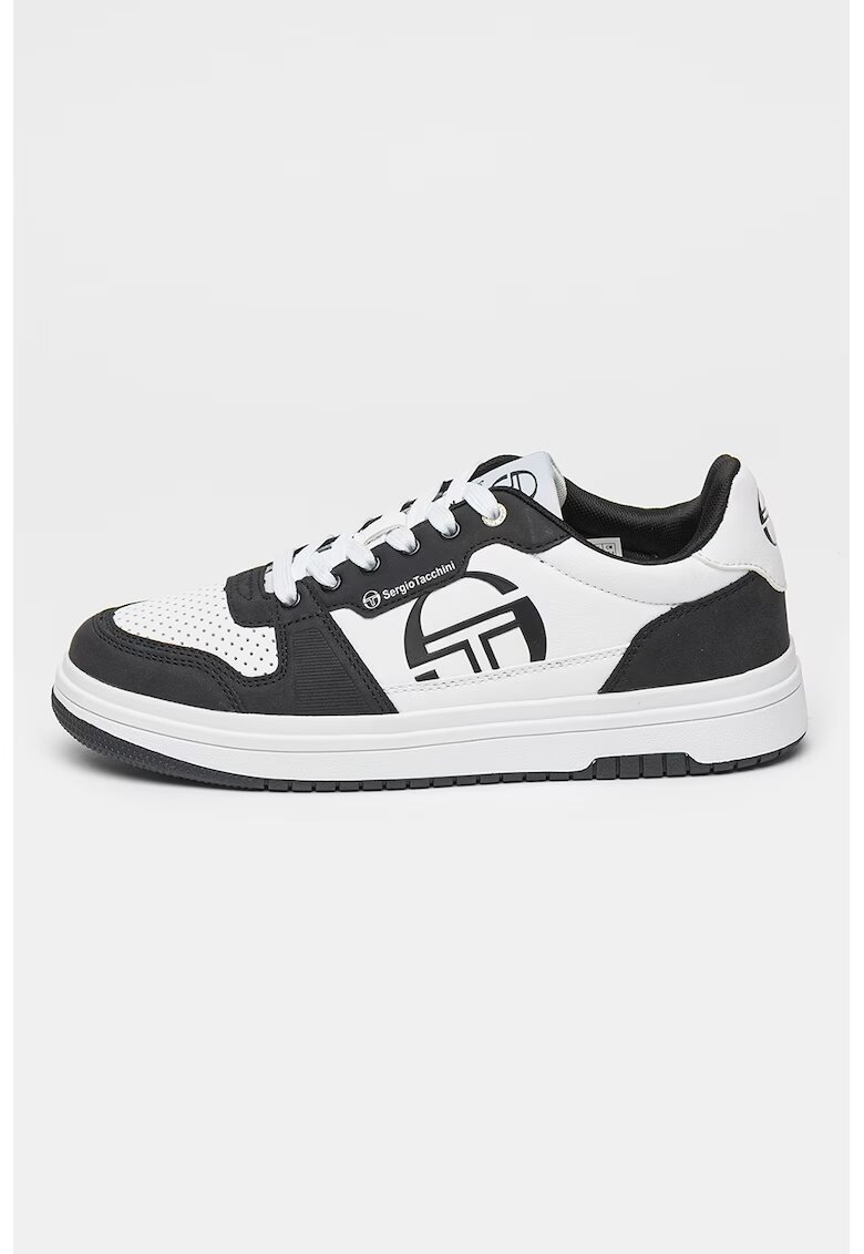 Sergio Tacchini Pantofi sport low-cut de piele ecologica Milano - Alb/Negru