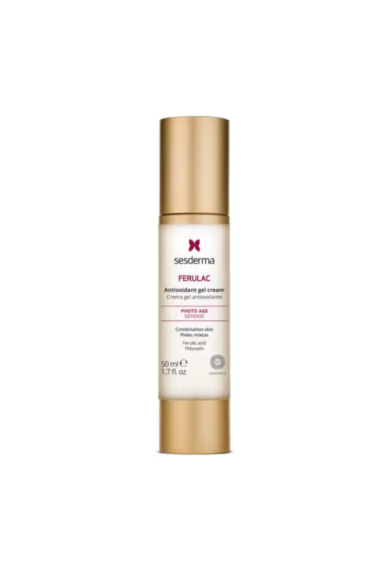 Sesderma Crema-Gel FERULAC - previne si reduce semnele foto imbatranirii - reduce ridurile si petele pigmentare - potrivit pentru ten mixt/gras cu fotodeteriorare severa - 50ml