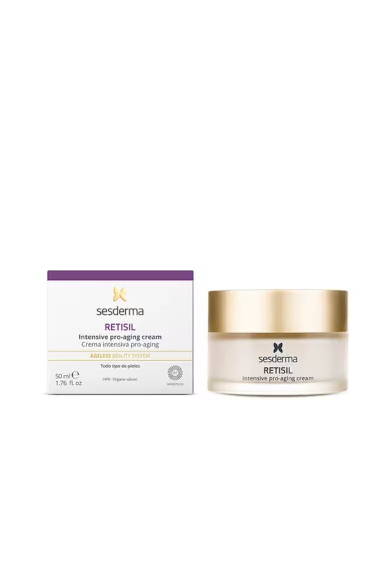 Sesderma Crema Pro-Aging fermitate vizibila si tonus crescut - formula cu Vitamina A pentru reducerea ridurilor - textura non-grasa - 50 ml