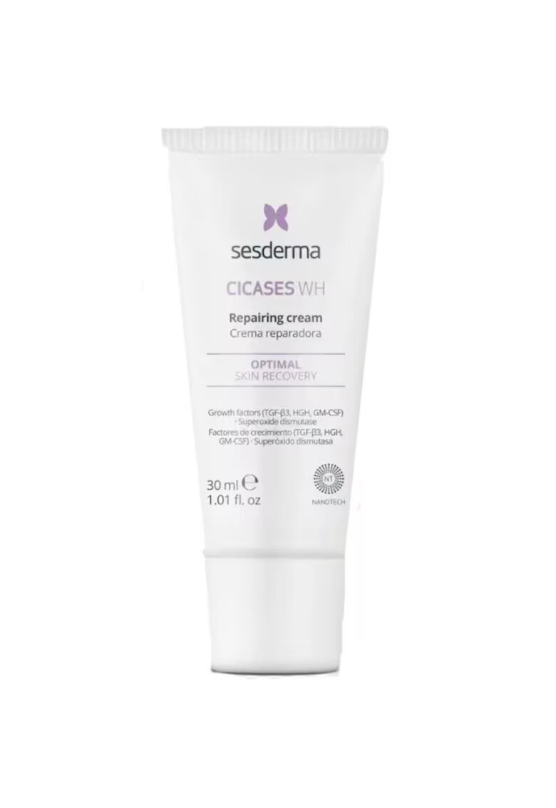 Sesderma Crema reparatoare CICASES WH - repara și protejeaza pielea sensibila - accelereaza regenerarea pielii - hidrateaza intensiv - 30 ml