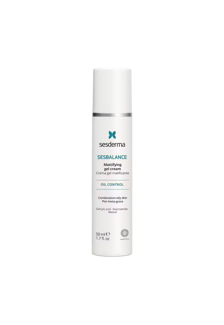 Sesderma Gel-Crema SESBALANCE - matifiere si reglarea a sebumului - reducere imperfectiuni si porii - hidratare fara pelicula grasa - textura usoara - 50ml