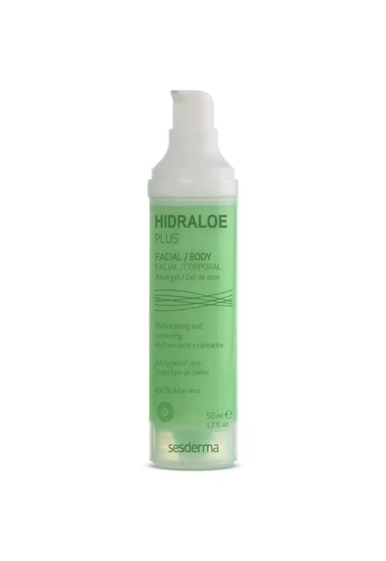 Sesderma Gel cu aloe HIDRALOE - 100% Aloe Vera organica - hidrateaza rapid fara reziduuri - calmeaza arsurile solare si iritații - 50 ml