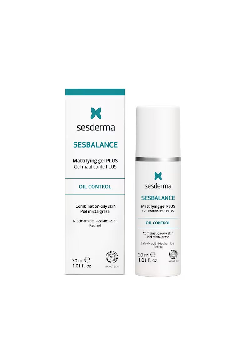 Sesderma Gel Matifiant Intensiv SESBALANCE Plus - reglarea sebumului - ingrijire ten mixt si gras - textura fluida - 30ml