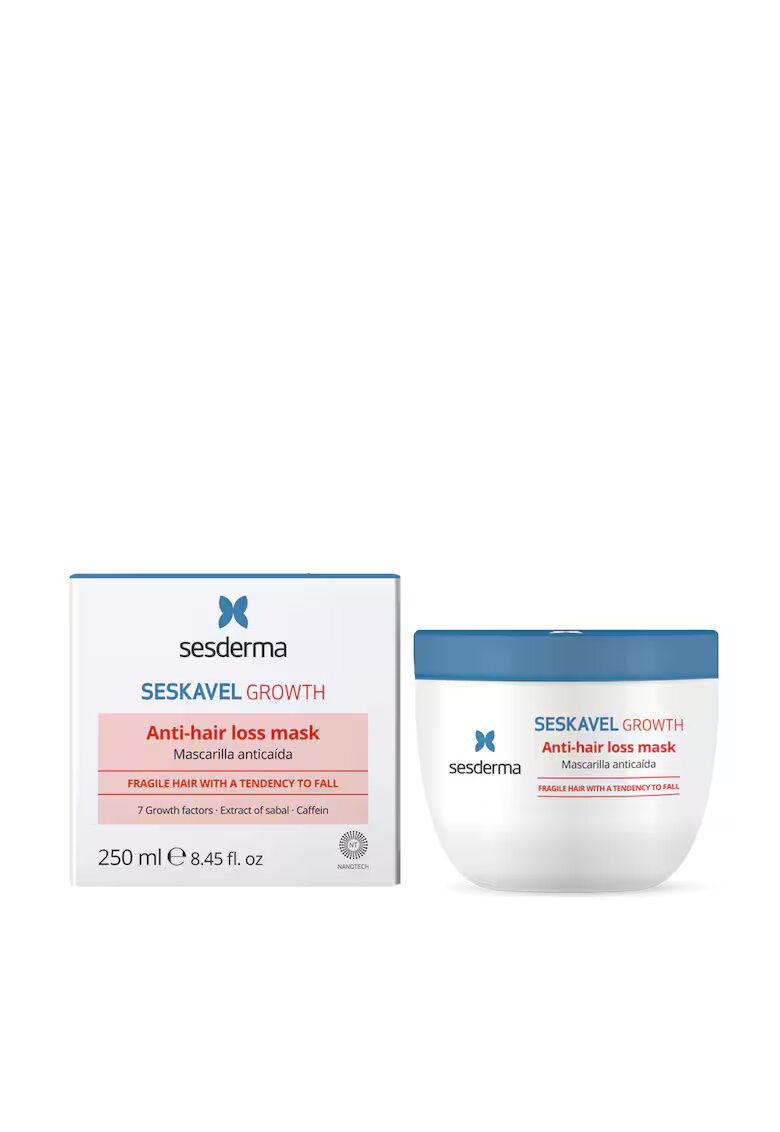 Sesderma Masca impotriva caderii parului SESKAVEL Growth - stimuleaza cresterea firelor de par - protejeaza si regenereaza parul slabit - intareste firul si adauga volum - 250ml