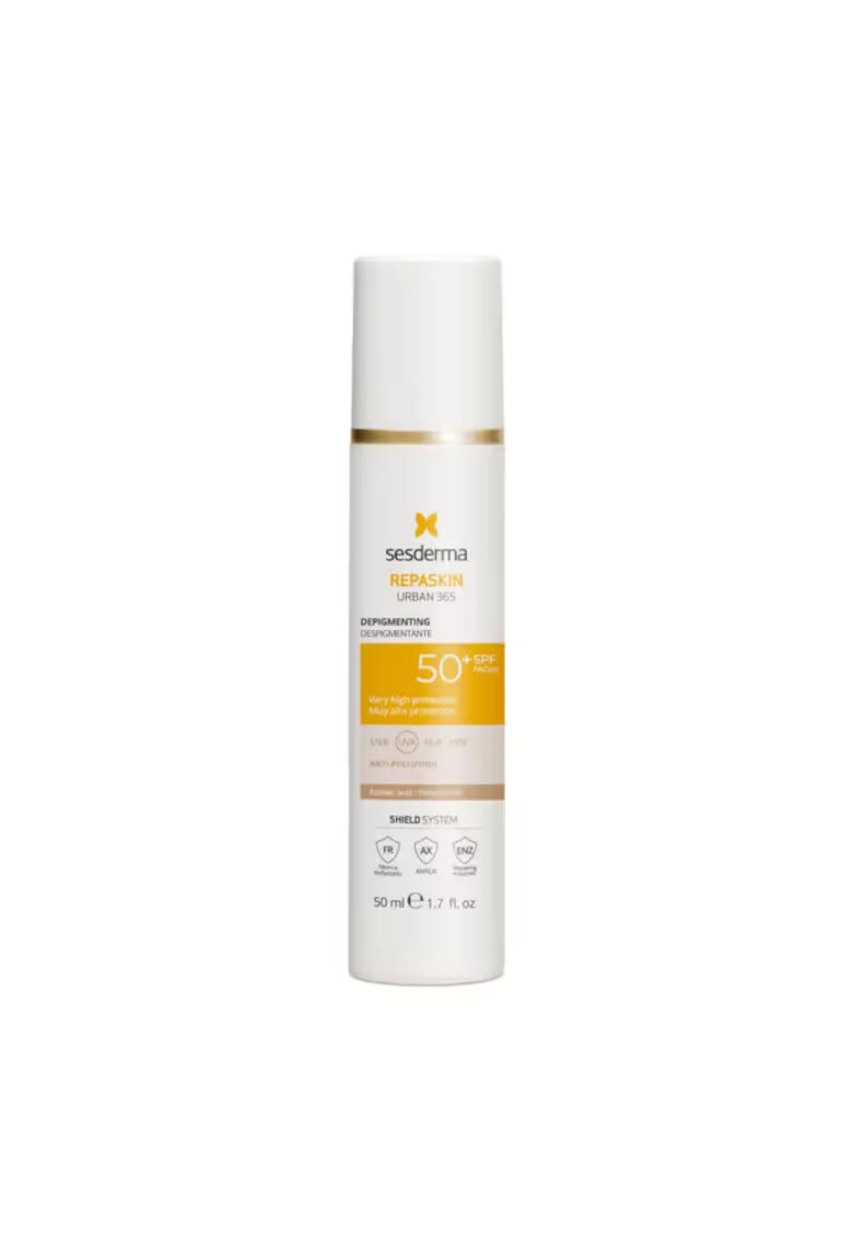 Sesderma Protectie solara foarte ridicata REPASKIN URBAN 365 Pete Pigmentare SPF50+ - actiune depigmentanta pentru ten uniform - textura cremoasa cu absorbtie rapida - 50ml