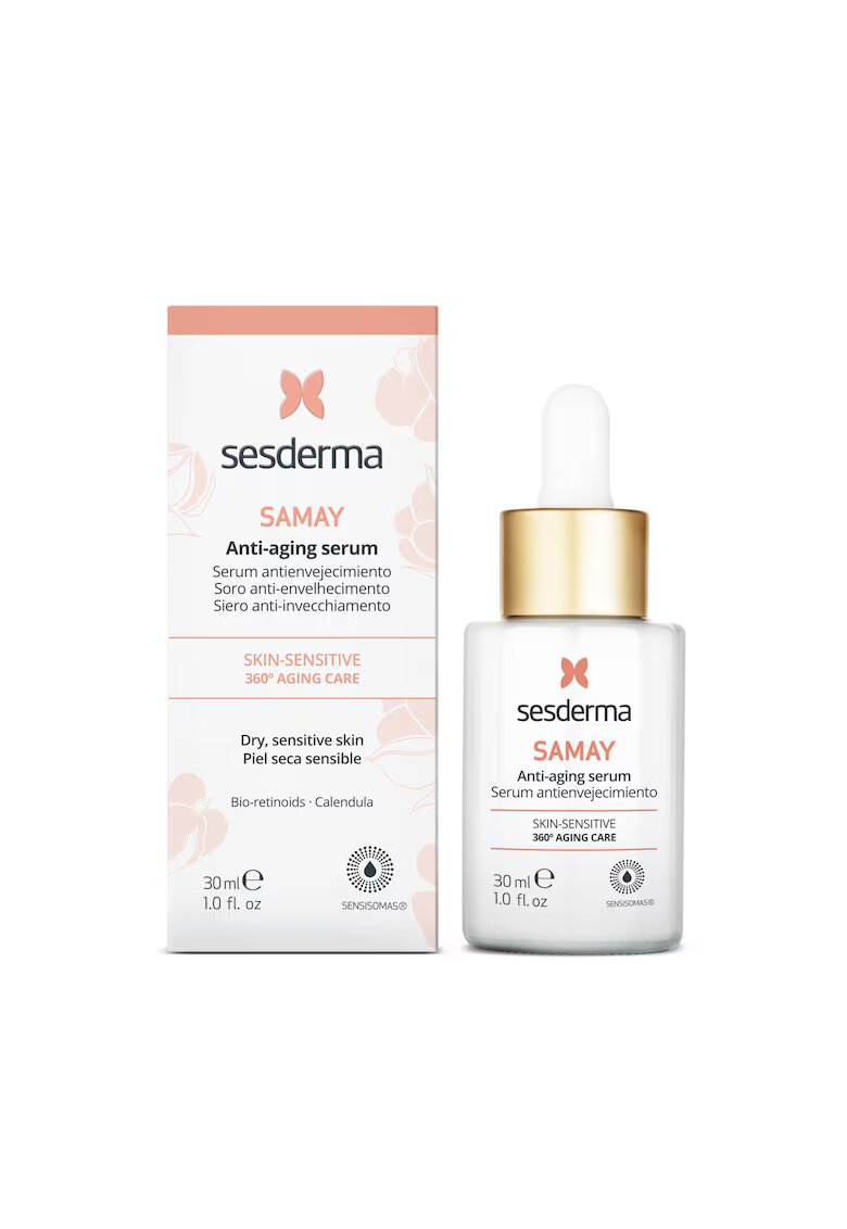 Sesderma SAMAY Ser lipozomal antirid pentru piele sensibil - hidratare intensa - efect calmant - reface bariera de protectie - 30ml