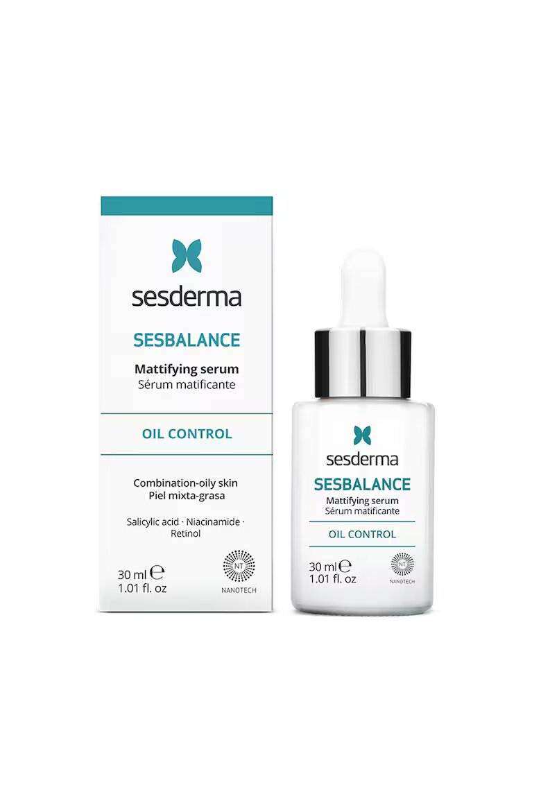 Sesderma Ser SESBALANCE matifiant pentru ten mixt si gras - cu actiune de reducere a sebumului si imperfectiunilor - textura fluida - absorbtie rapida - 30ml