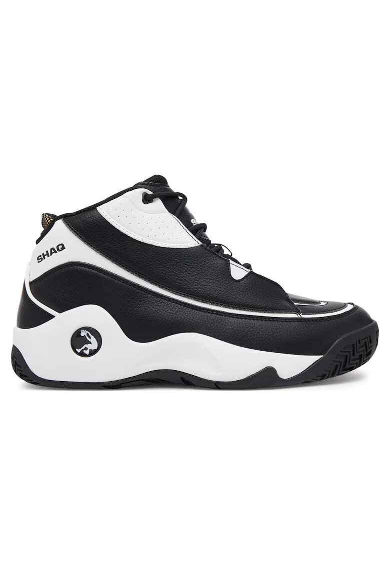 SHAQ barbati textil - Alb/Negru