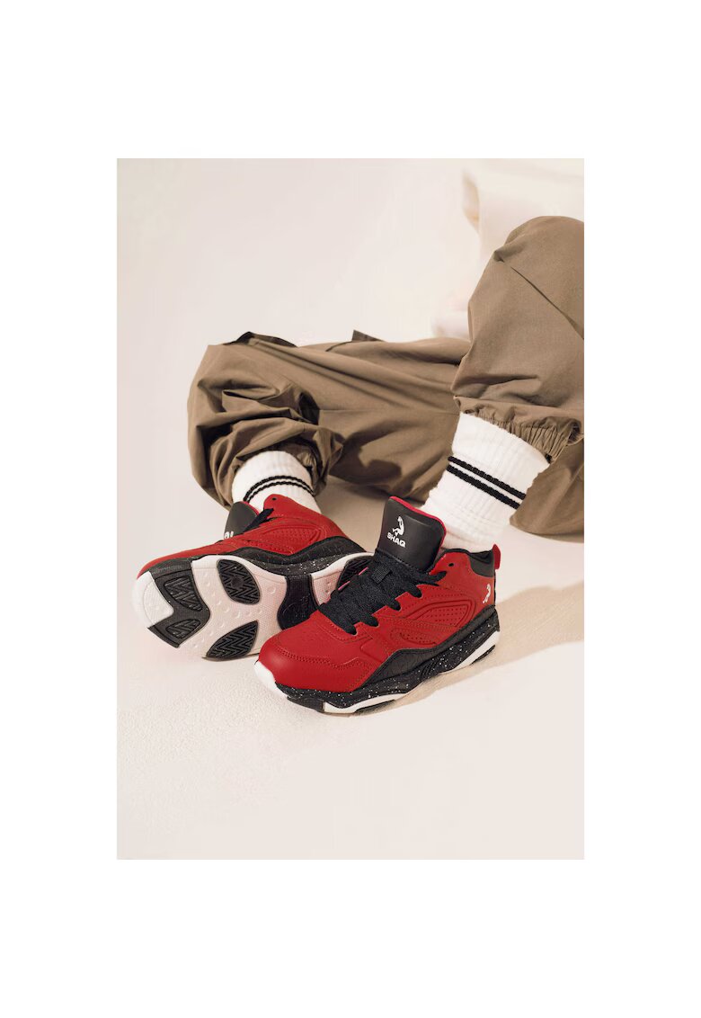 SHAQ Pantofi sport baieti 5905588796749 - Sintetic - Rosu - Rosu