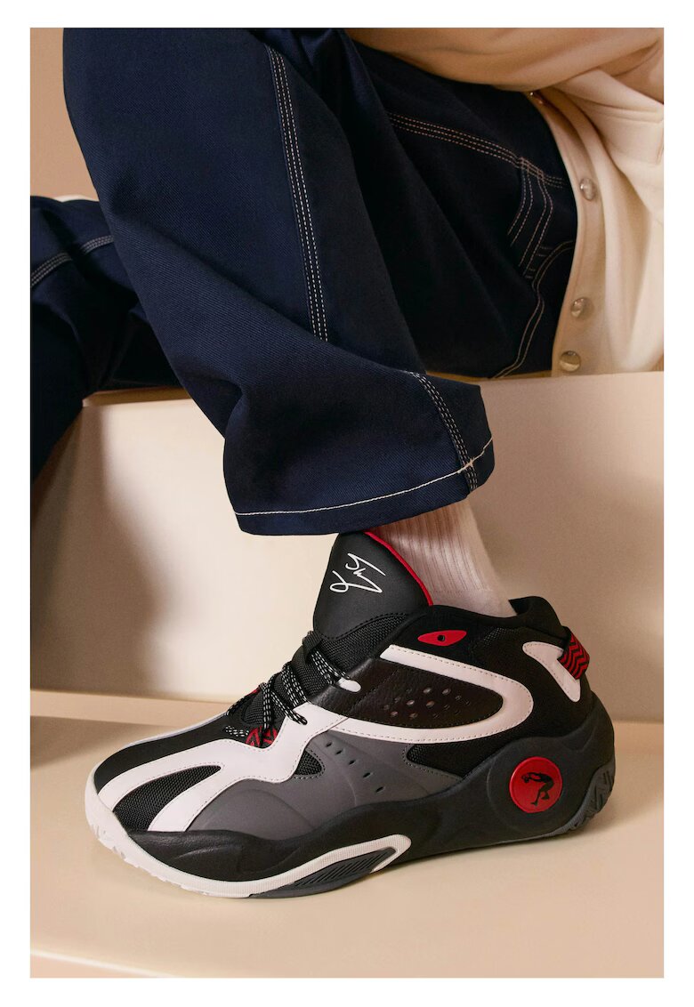 SHAQ Pantofi sport barbati 5905588789062 - Piele naturala - Negru - Negru